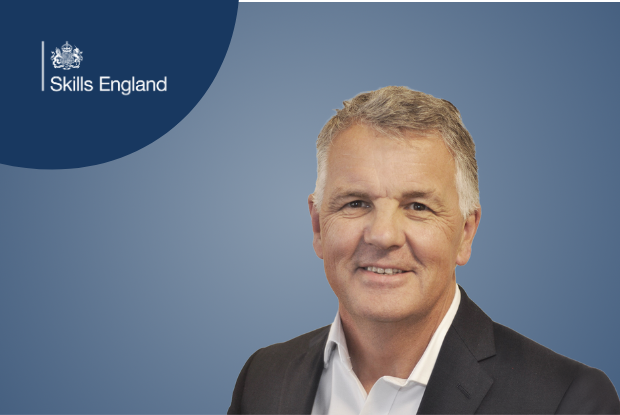 Head and shoulders portrait of Phil Smith - Skills England Chair